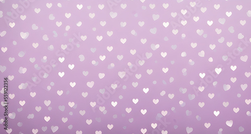 Obraz na płótnie Valentine origami paper heart copy space Generative AI w salonie