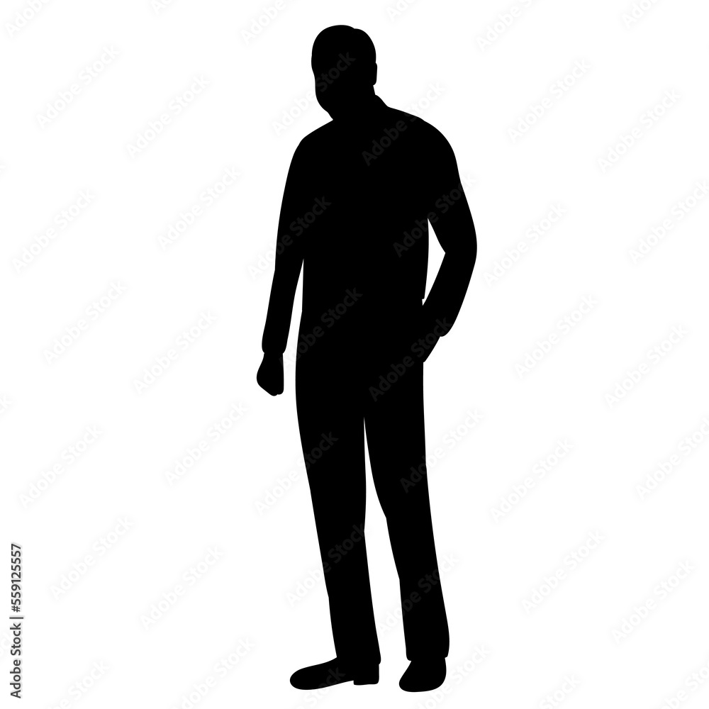 man silhouette design vector isolated