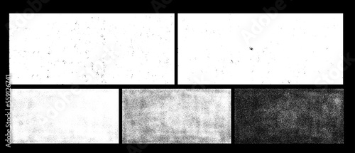 Conjunto de texturas granuladas vectorizadas con textura desgastada. Superposición de polvo, suciedad, partículas de ruido, grano photo