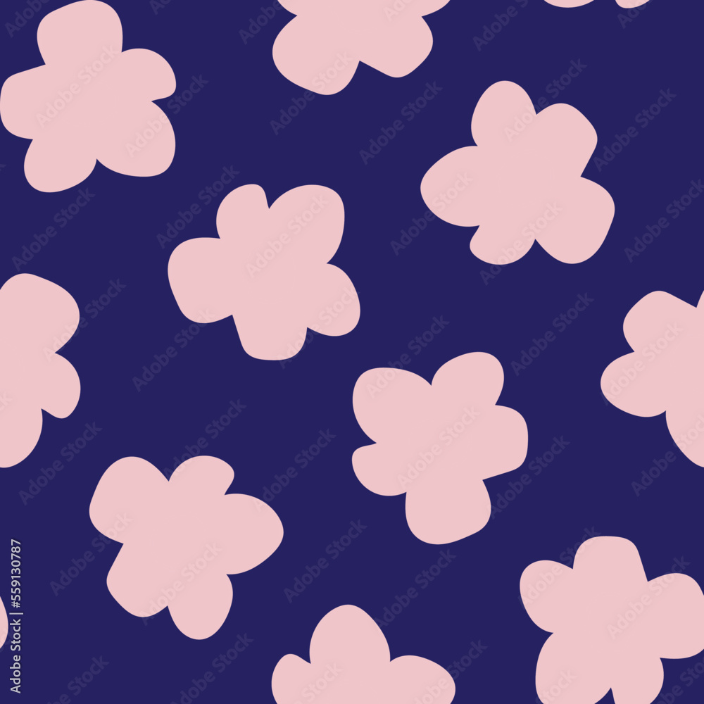 Floral Seamless Pattern Design Background