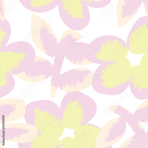 Floral Brush strokes Seamless Pattern Design