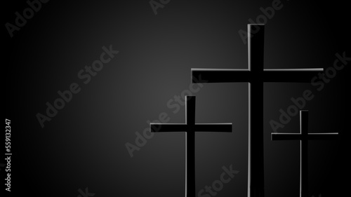 Good Friday illustration for christian religious with cross