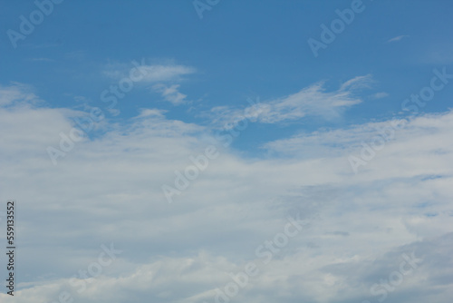 beauty blue sky with cloud background © prwstd