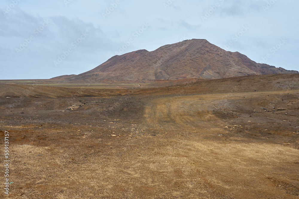 A mountain on the island of Sal in Cape Verde.