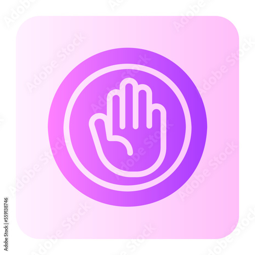 stop gradient icon