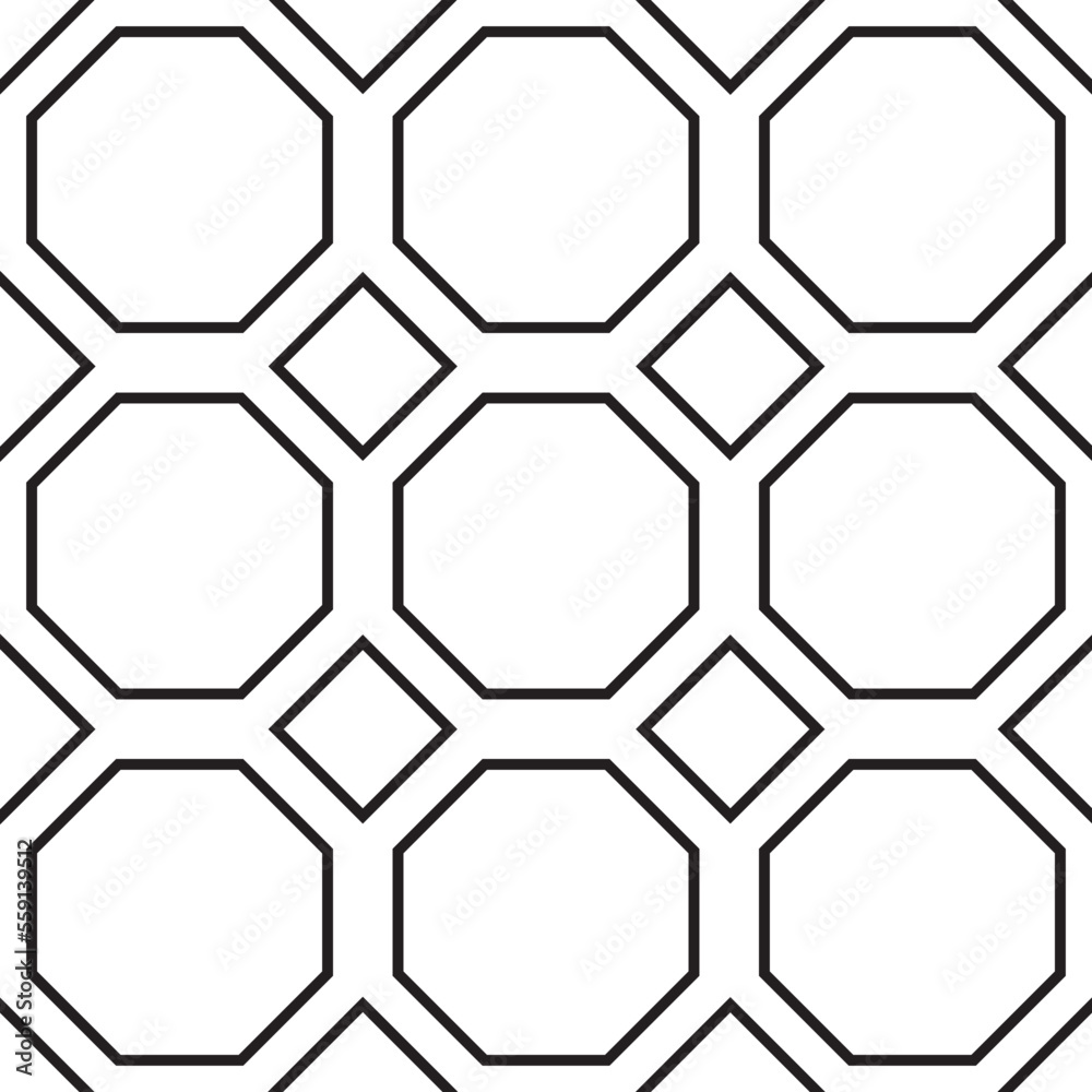 Hexagonal pattern design with repeating background Hexagonal pattern design with repeating background