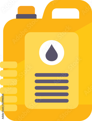 Canola oil canister icon flat vector. Plant seed. Plant extract isolated