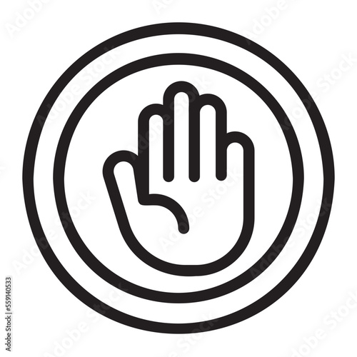 stop line icon