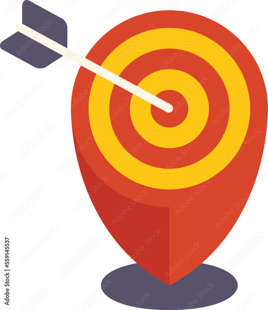 Location control icon flat vector. Center plan. Remote monitor isolated Location control icon flat vector. Center plan. Remote monitor isolated