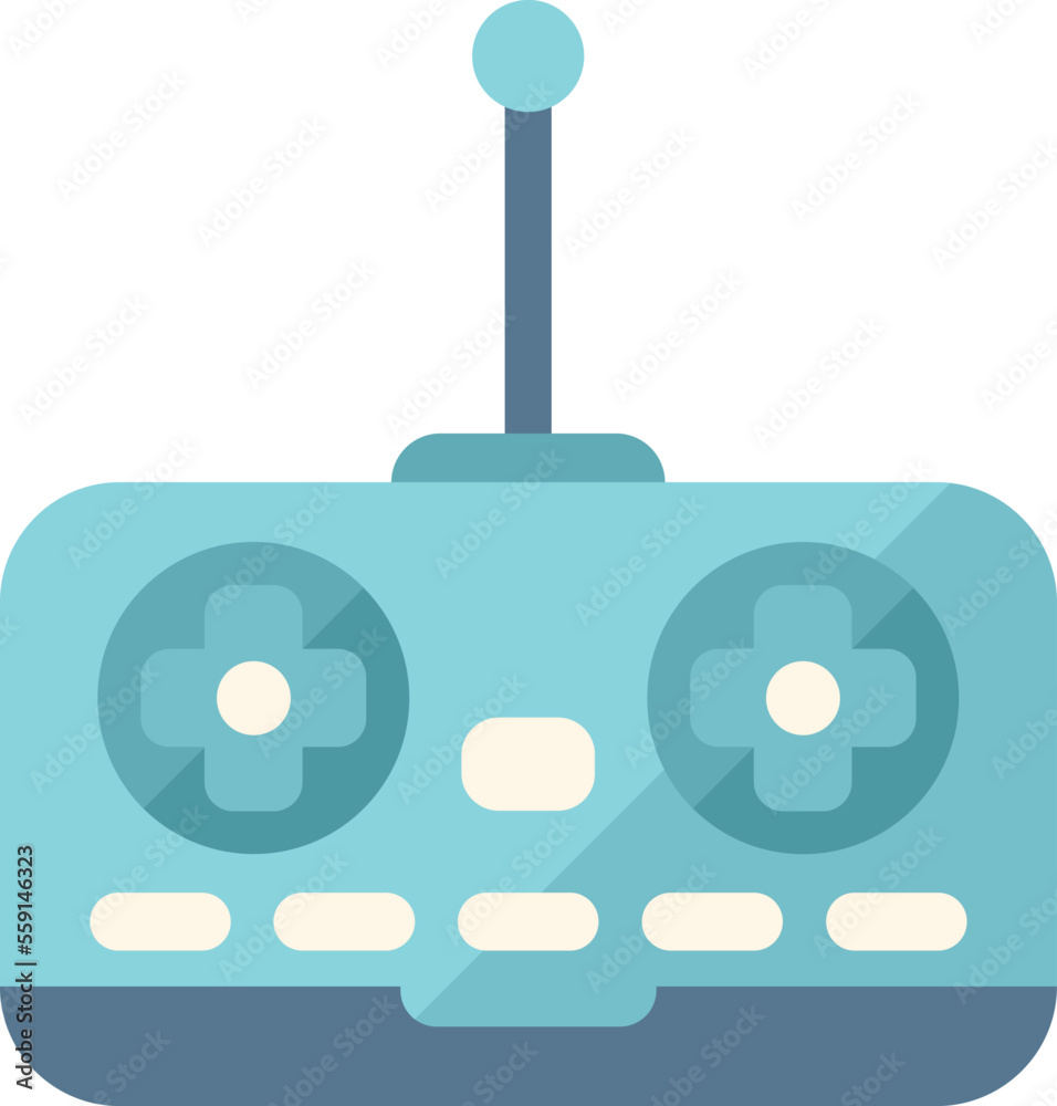 Air joystick control icon flat vector. Data system. Video security isolated Air joystick control icon flat vector. Data system. Video security isolated
