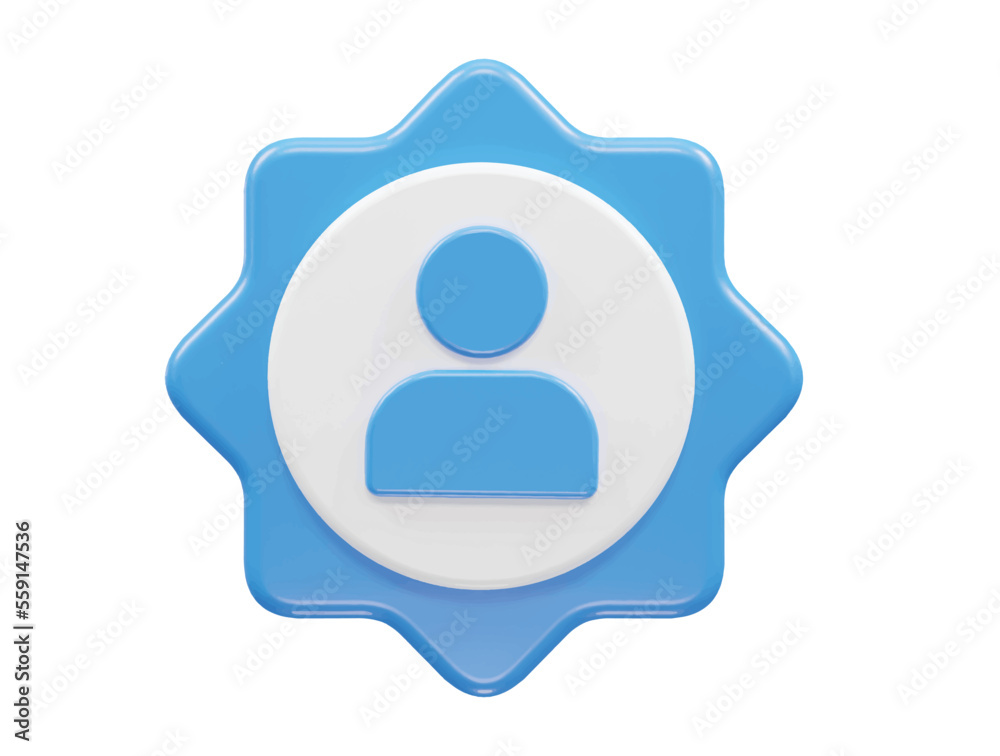 Person icon vector 3d illustration rendering Person icon vector 3d illustration rendering