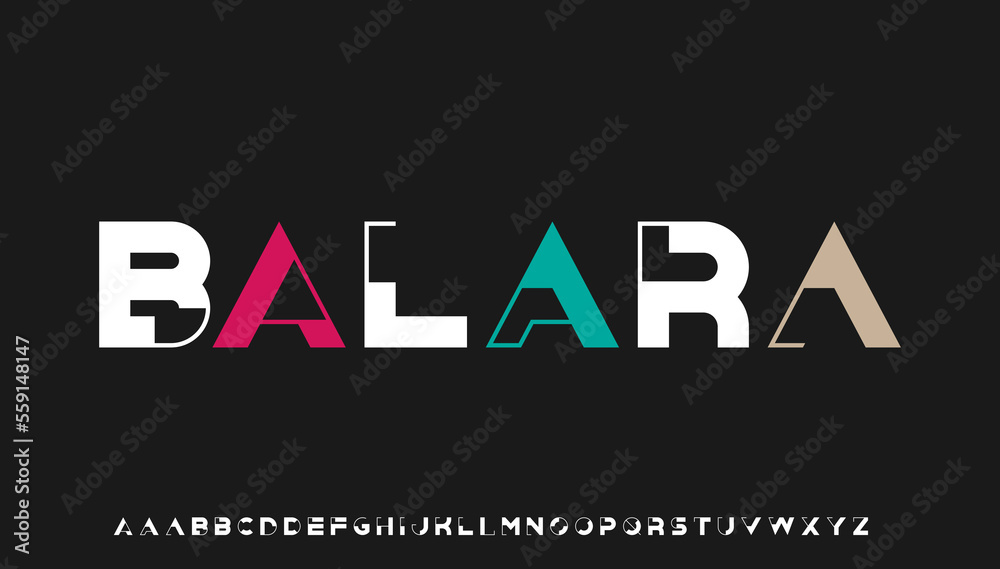 modern minimal bold capital alphabet letter logo design