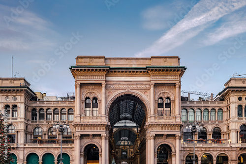 View of the Victor Emanuel's gallery in Milan city