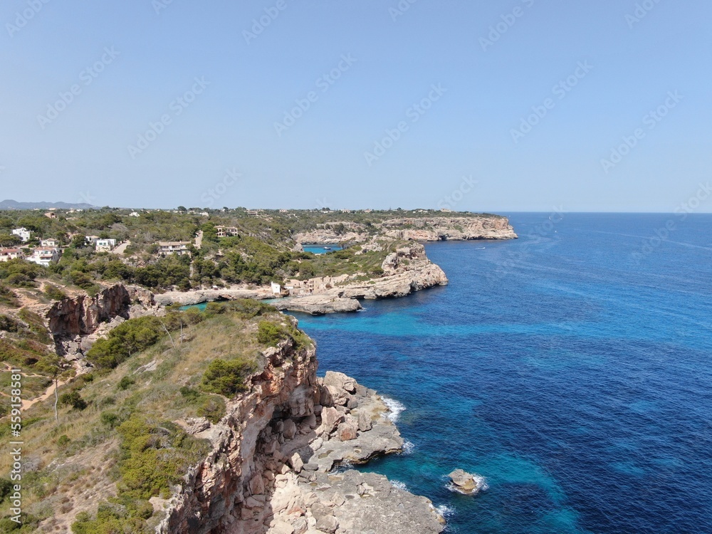 Steilküste Mallorca Türkis Blau Drone