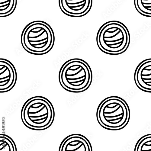 Japanese sushi pattern in doodle style. Asian food for restaurants menu
