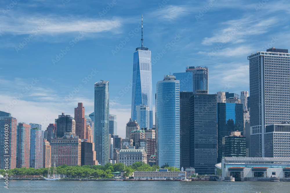 new york city urban skyline landscape