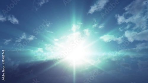 god ray Sunbeam sky sunset 4k