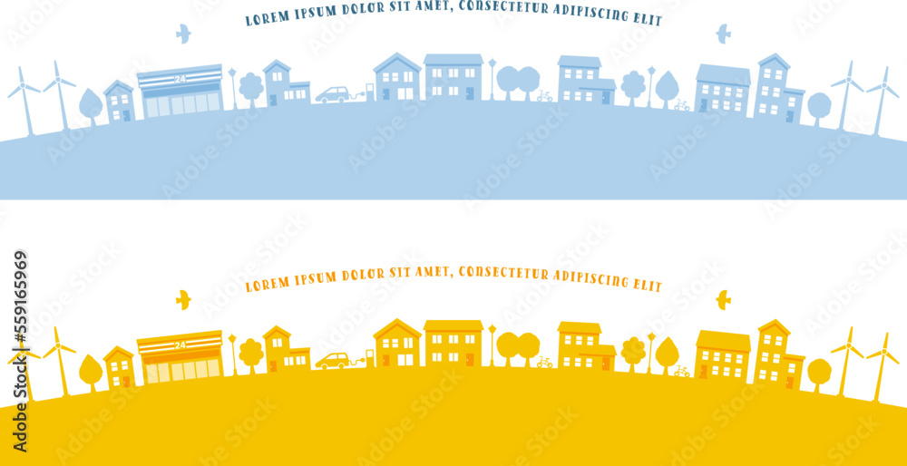 Sustainable city image, vector illustration for background and decoration