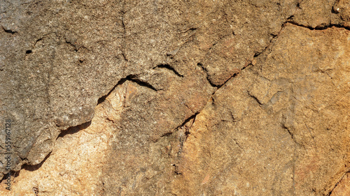 Natural rocky stone texture with cracks