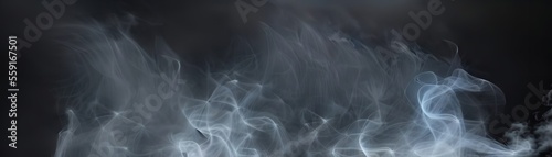 Colorful smoke background in a black background for design.