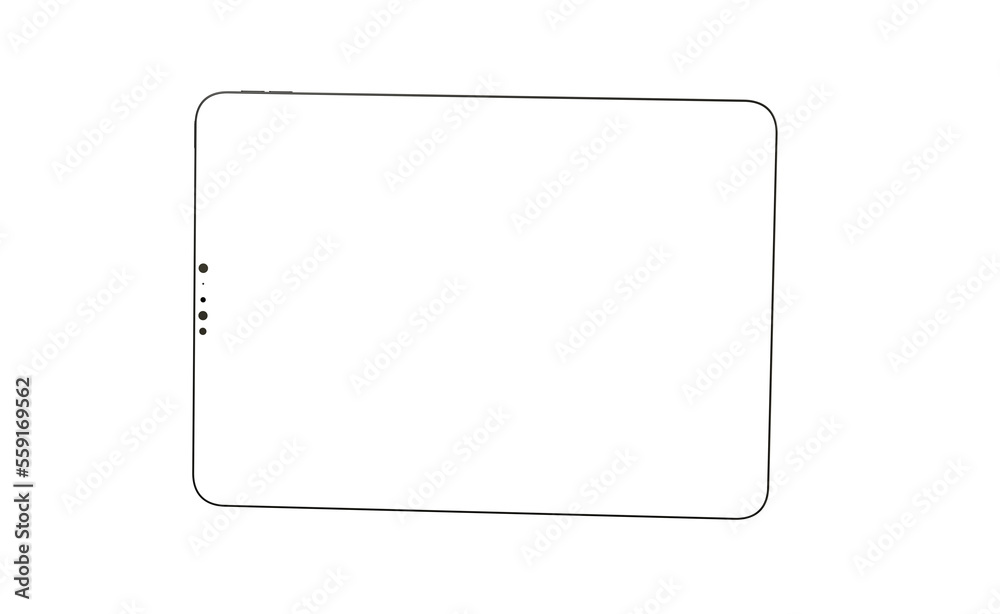 Realistic horizontal black tablet pc pad computer mockups Realistic horizontal black tablet pc pad computer mockups