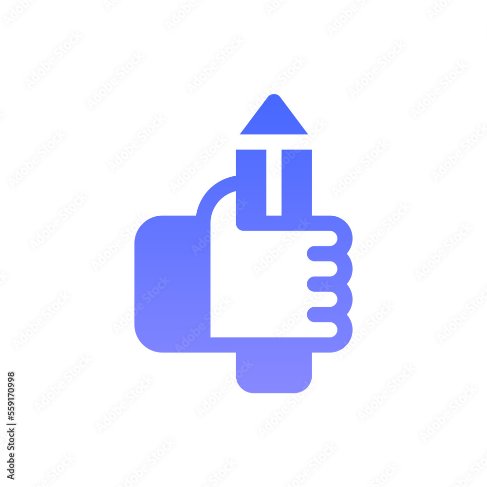 pencil flat gradient icon pencil flat gradient icon