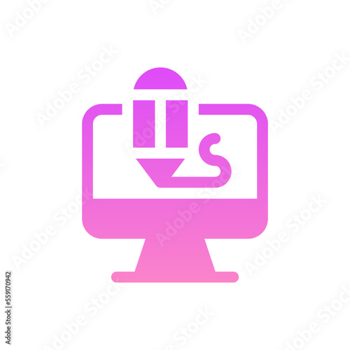 brainstorm flat gradient icon