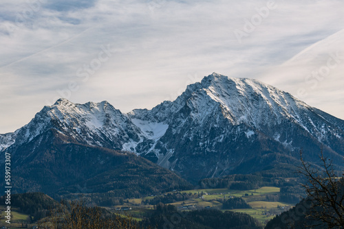 Berge mit Schnee in Oberösterreich © Simon Reisinger