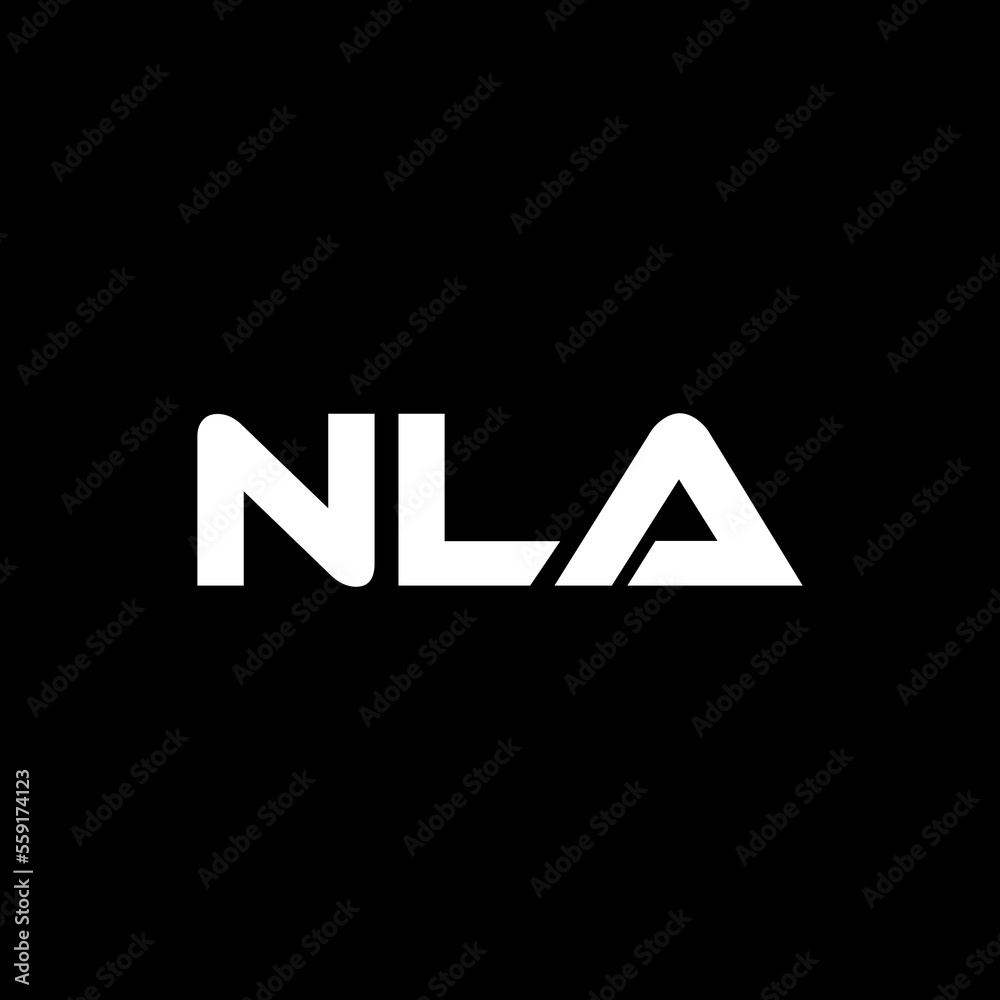 NLA letter logo design with black background in illustrator, vector logo modern alphabet font overlap style. calligraphy designs for logo, Poster, Invitation, etc. NLA letter logo design with black background in illustrator, vector logo modern alphabet font overlap style. calligraphy designs for logo, Poster, Invitation, etc.