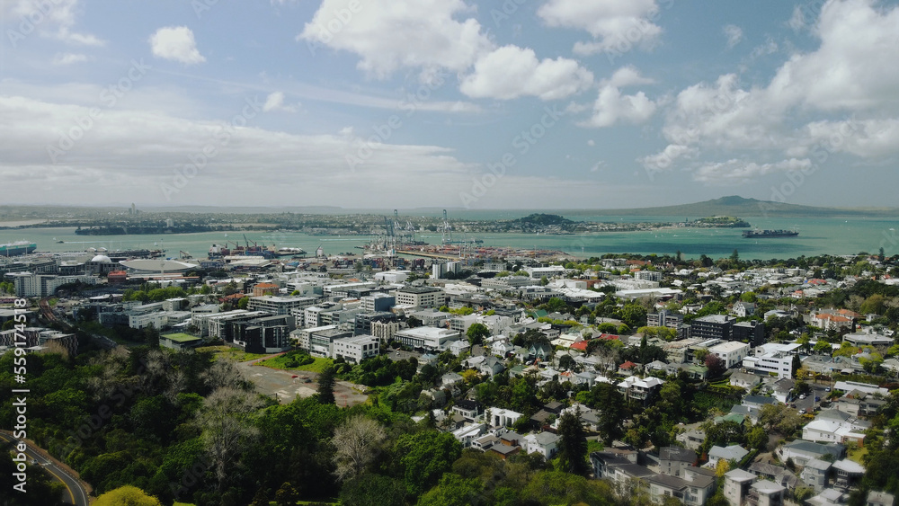 Naklejka premium Auckland New Zealand drone