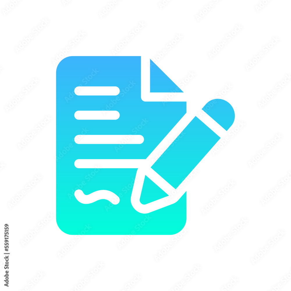 agreement flat gradient icon agreement flat gradient icon
