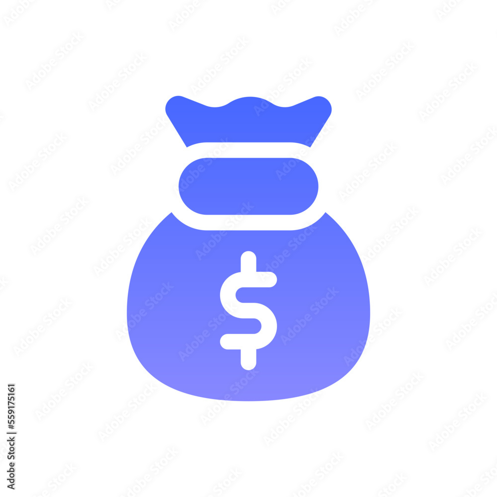 bag flat gradient icon bag flat gradient icon