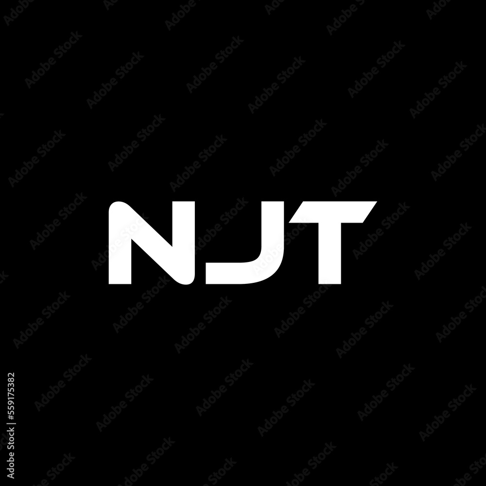 NJT letter logo design with black background in illustrator, vector logo modern alphabet font overlap style. calligraphy designs for logo, Poster, Invitation, etc. NJT letter logo design with black background in illustrator, vector logo modern alphabet font overlap style. calligraphy designs for logo, Poster, Invitation, etc.
