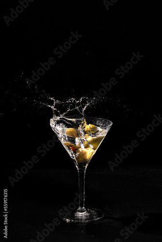 cocktail with splash