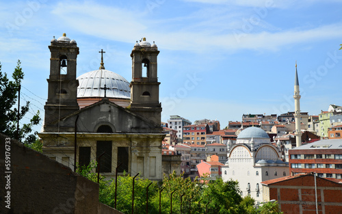 Aya Tanas Church is located in Sisli district of Turkey. The construction date is estimated to be mid 19th century. photo