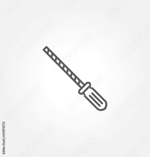 Принти на полотні knife honing icon vector illustration logo template for many purpose