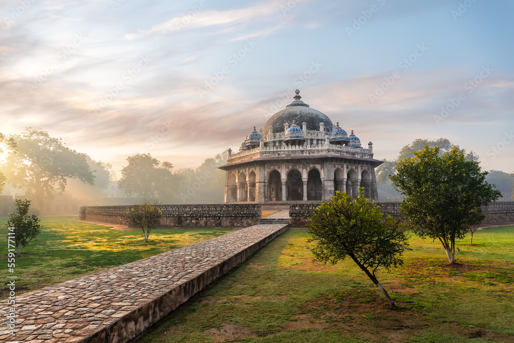 Isa Khan's Tomb in the Humayun's Tomb, Delhi, India