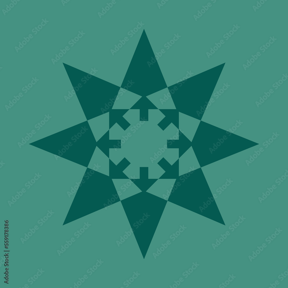 Radial Christmas Trees Green Shape Icon Radial Christmas Trees Green Shape Icon
