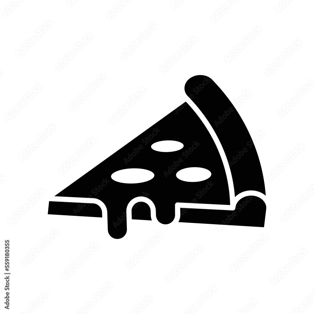 Pizza icon vector design template Pizza icon vector design template