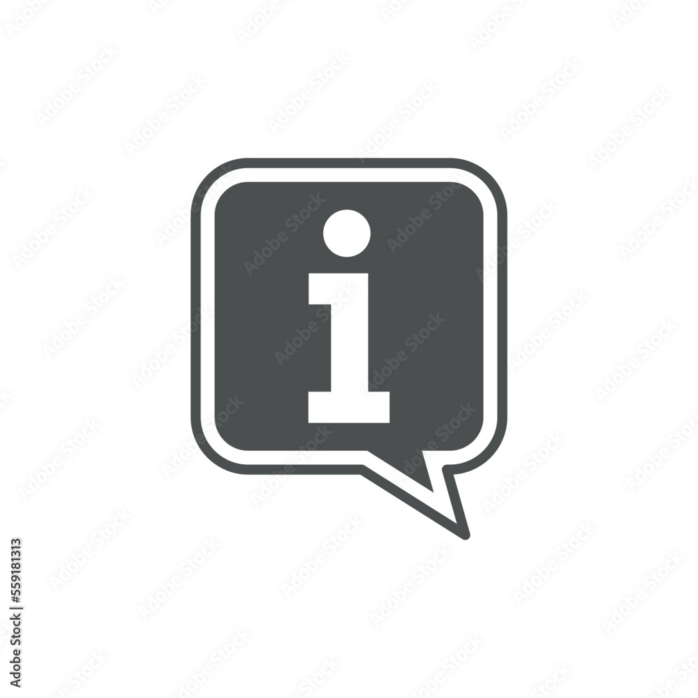 Information Help Desk Sign Icon Vector Template Information Help Desk Sign Icon Vector Template