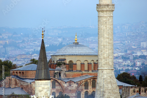 Hagia Irene Church, located in Istanbul, Turkey, was built in the 4th century. photo