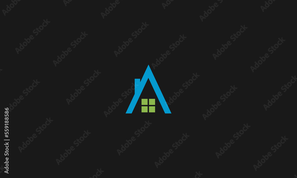 LETTER A REAL ESTATE LOGO DESIGN FOR ILLUSTRATION USE LETTER A REAL ESTATE LOGO DESIGN FOR ILLUSTRATION USE
