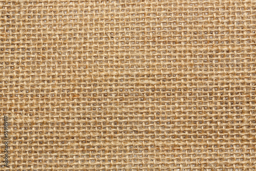 macro of burlap texture for background use