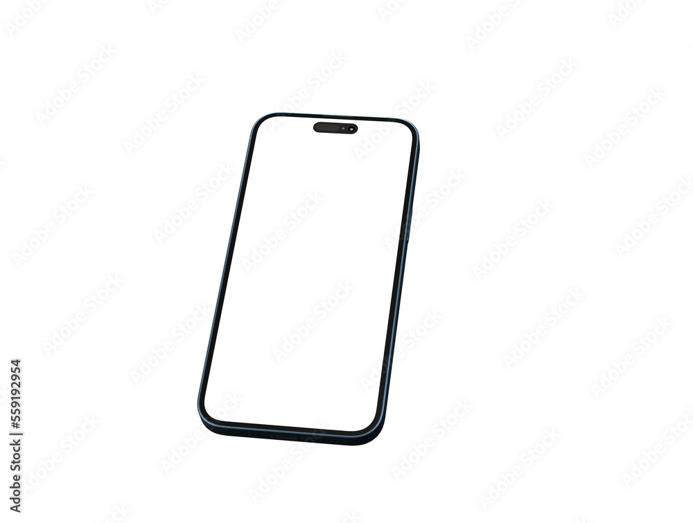 realistic smartphone template mockup for user experience presentation