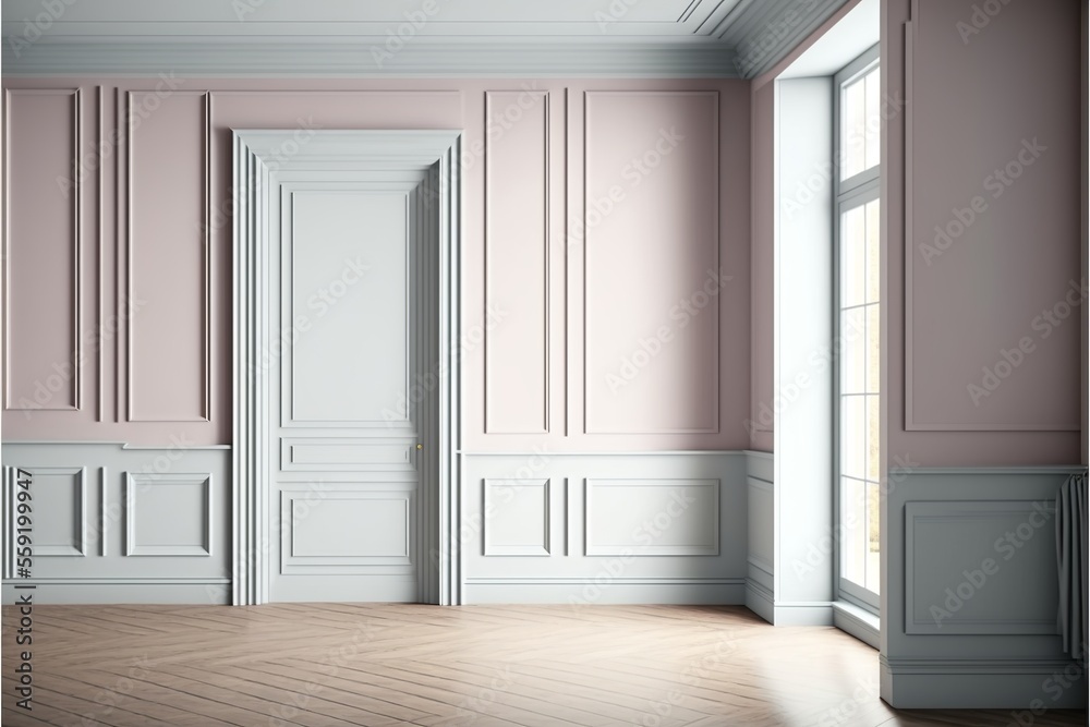 contemporary wall mock up in elegant luxury style contemporary wall mock up in elegant luxury style
