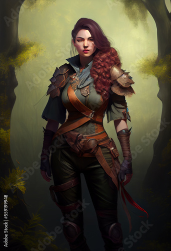 Elf Female Character - generative ai