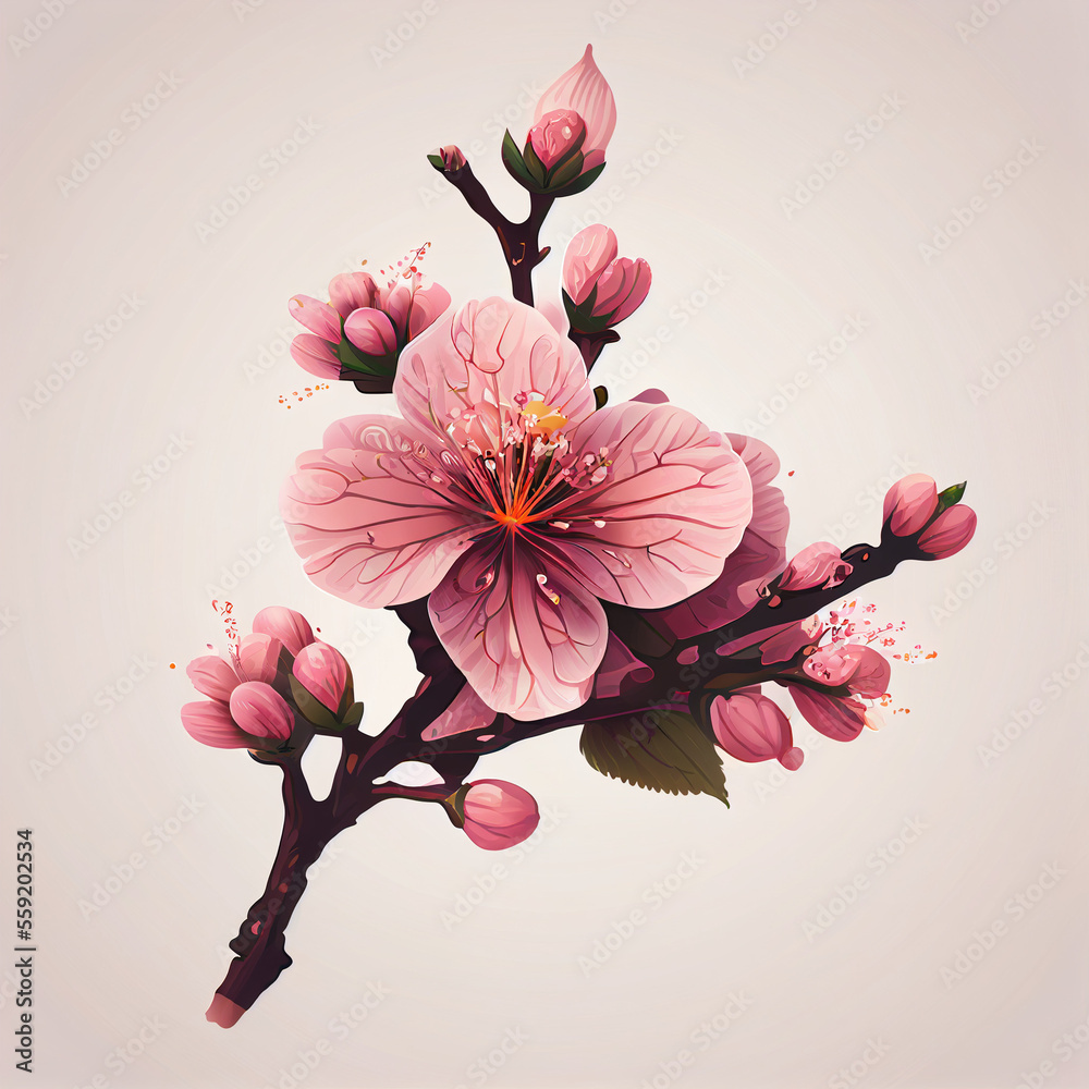 Kwiat Wiśni - obrazy, fototapety, plakaty 