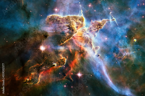 Cosmos, Pillars of Creation, Eagle Nebula, Hubble Space Telescope