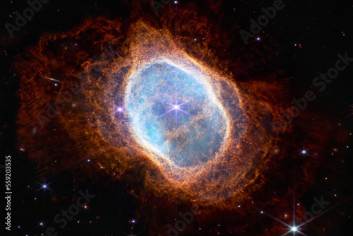 Cosmos, Southern Ring Nebula, James Webb Space Telescope © FotoDruk.pl