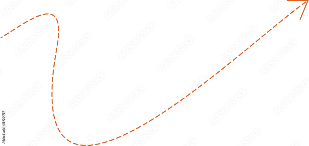 Broken Line Arrow Design Element Vector Broken Line Arrow Design Element Vector